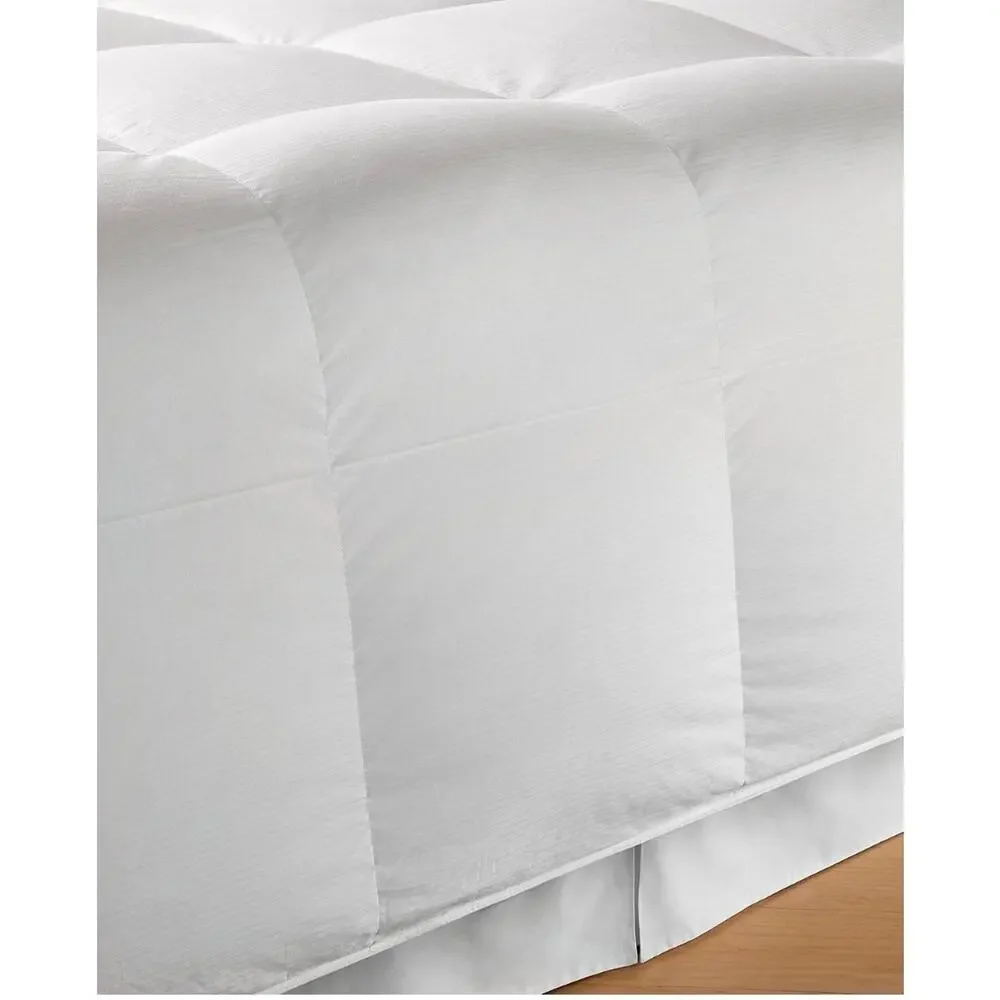 Charter Club Premium White Down Comforter King Medium Weight 600 Fill Power RDS